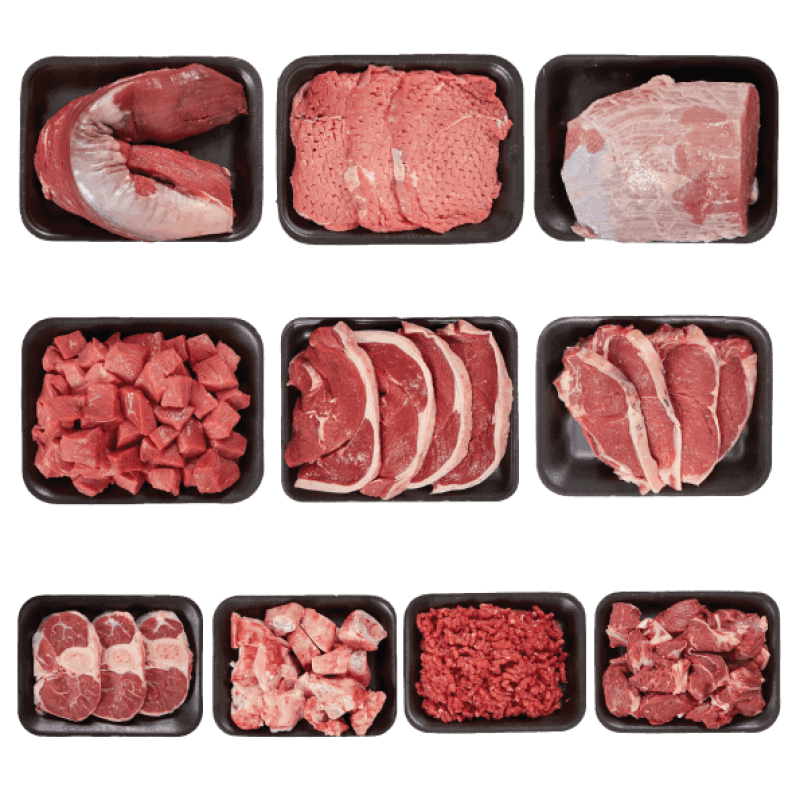 Beef Hindquarter cuts of meat