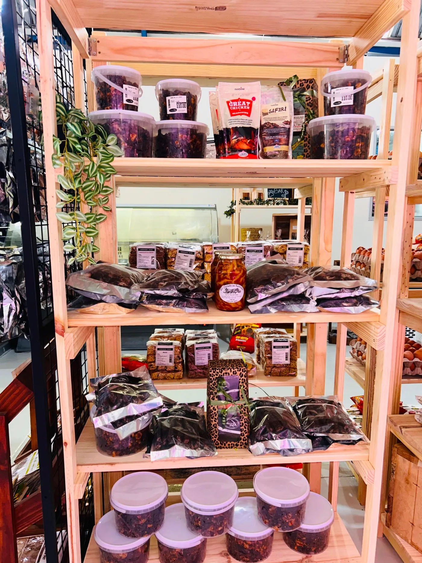 A Fresh Look at NamDeli – Same Favourites, More to Discover 8 NamDeli deli shelves with rusks, snacks, sauces and speciality products