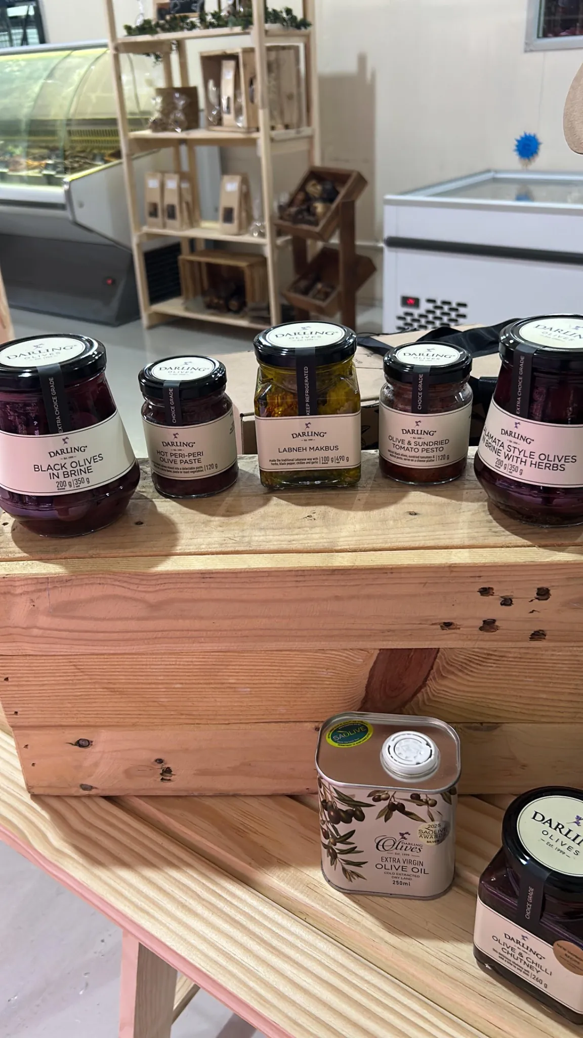 A Fresh Look at NamDeli – Same Favourites, More to Discover 5 Speciality olives, labneh, tomato pesto and olive oil available at NamDeli